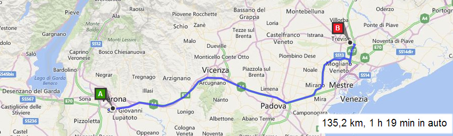 Indicazioni stradali per raggiungere TRIXEN Parrucche da VERONA